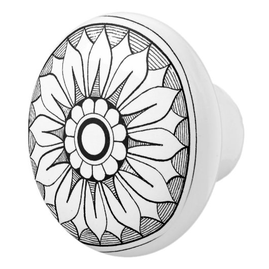 Knobs van keramische deuren - Petalen Keramische Knop (Rechts)