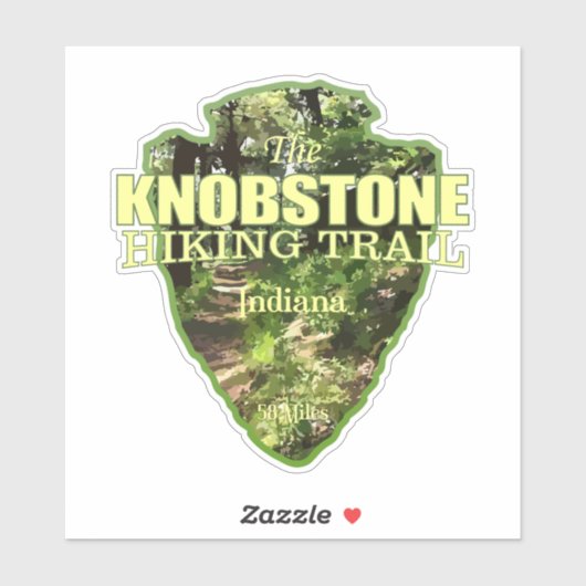 Knobstone Trail (pijlpunt) Sticker (Vel)