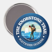 Knobstone Trail (wandelroute C) Magneet (Voorkant / Achterkant)