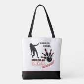 Knock 'em All Down Bowling Tote Bag (Achterkant)