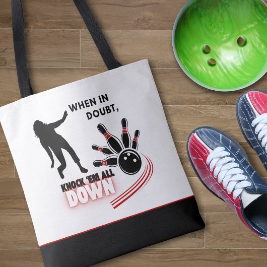 Knock 'em All Down Bowling Tote Bag