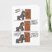 Knock Gorilla zelf een biefstuk Kaart (Voorkant)