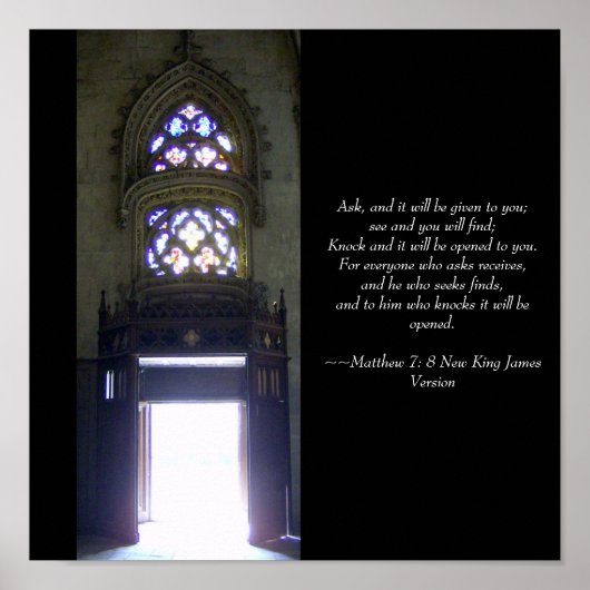 Knock & het zal voor u worden geopend poster (Voorkant)