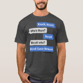 Knock, klop Recall Gavin Newsom T-shirt (Voorkant)