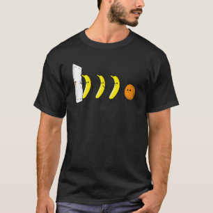 Knock Knock 3 Bananen 1 Sinaasappel Grappig T-shirt