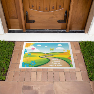 "Knock, Knock" Artsy Doormat Deurmat