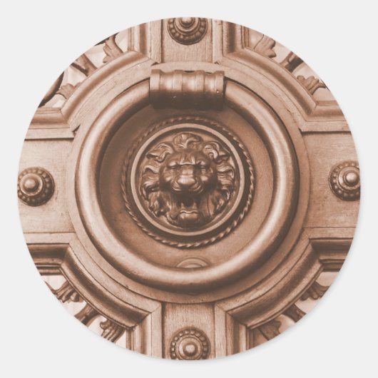 Knock Knock - Barcelona Old Quarter Deur Knocker Ronde Sticker (Voorkant)