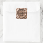 Knock Knock - Barcelona Old Quarter Deur Knocker Vierkante Sticker (Tas)