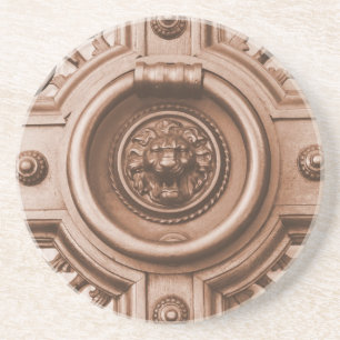 Knock Knock - Barcelona Old Quarter Deur Knocker Zandsteen Onderzetter