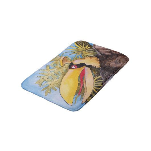 "Knock Knock Bird" Art van Mike Quinn Badmat (Gekanteld)