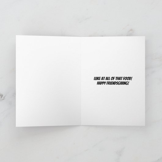 Knock Knock Cartoon Pilgrim Vriendschapsgevende Ka Kaart (Binnen)