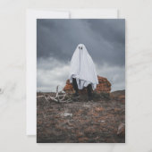 Knock Knock die er is Foto Halloween Kaart (Achterkant)