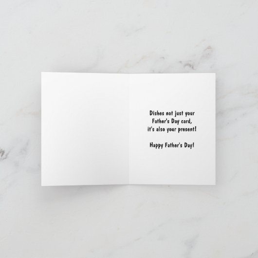 Knock Knock Dishes uw Vaderdag Cadeau Kaart (Binnen)