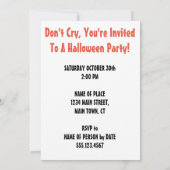 Knock Knock Ghost Halloween Joke Kind Uitnodigen Kaart (Achterkant)