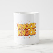 Knock knock grote koffiekop (Voorkant)