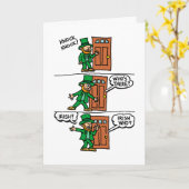 Knock Knock Happy St Patrick's Day Kaart (Gele Bloem)