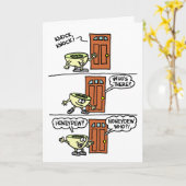 Knock Knock Honeydew Schattig 10-jarig jubileum Kaart (Gele Bloem)