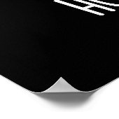 Knock Knock Hoos Daar Funny Owl Pun Dark BG Poster (Hoek)