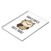 Knock Knock Hoos Daar Grappige Uil Woordspeling Notitieboek (Linkerzijde)