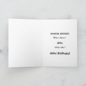 Knock Knock Jokes verjaardagskaart Kaart (Binnen)
