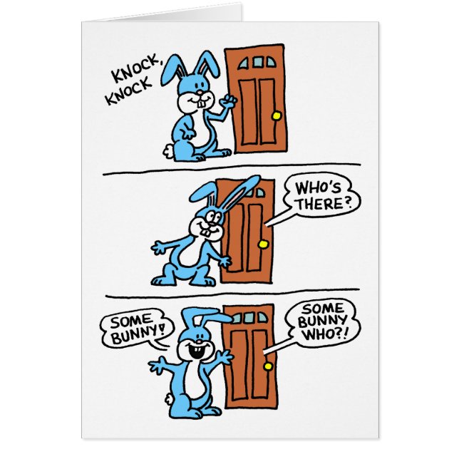 Knock Knock Knock een Bunny 1st Birthday (Voorkant)