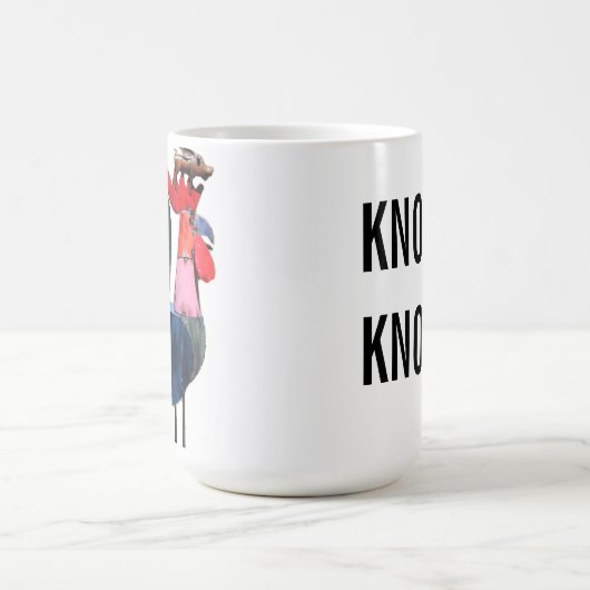 Knock Knock mok (dubbelzijdig) (Center)