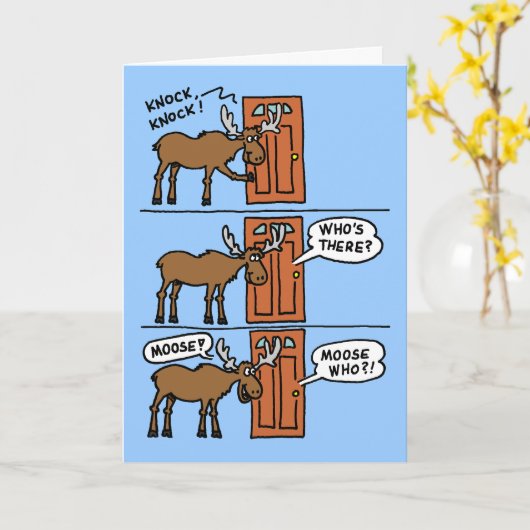 Knock Knock Moose Je mist je Kaart (Gele Bloem)