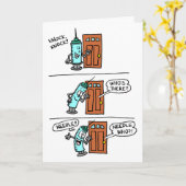Knock Knock Needle Kleine Herkenning Verpleegkundi Kaart (Gele Bloem)