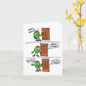 Knock Knock Olive You Moederdag Kaart (Gele Bloem)