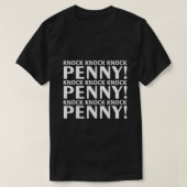 Knock knock Penny Funny font T-shirt (Design voorkant)