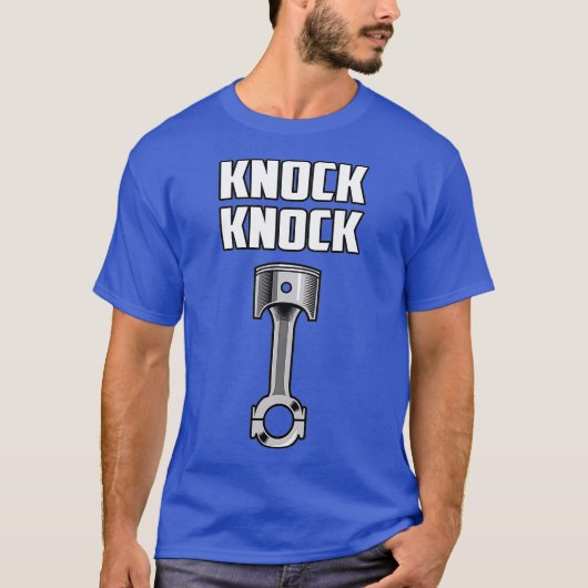 KNOCK KNOCK Piston voor mannen T-shirt (Voorkant)