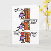 Knock Knock Raisin Vlag Veteranen Dag Kaart (Gele Bloem)