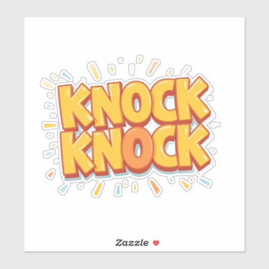 Knock knock  sticker (Vel)