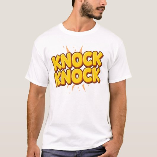 Knock knock t-shirt (Voorkant)
