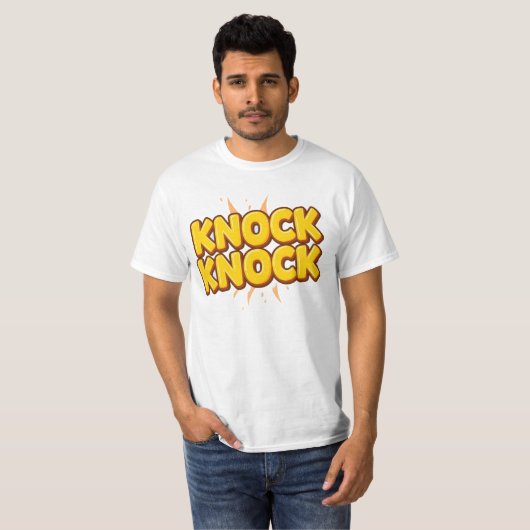 Knock knock t-shirt (Voorkant volledig)