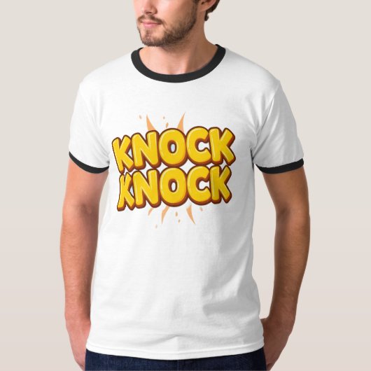 Knock knock t-shirt (Voorkant)