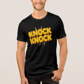 Knock knock Tri-Blend shirt (Voorkant)