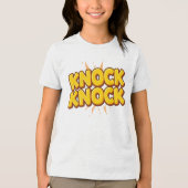 Knock knock Tri-Blend shirt (Voorkant)
