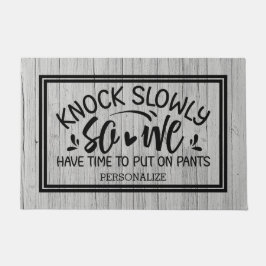 Knock langzaam Wood Texture Doormat Deurmat