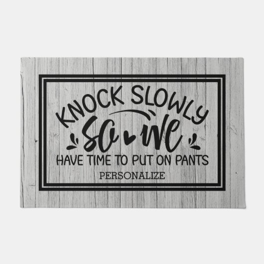 Knock langzaam Wood Texture Doormat Deurmat (Voorkant)