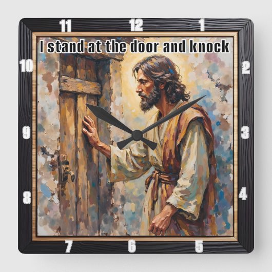 Knock of Hope: Revelation's Call Vierkante Klok (Voorkant)