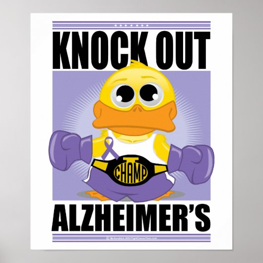 Knock Out Alzheimer Poster (Voorkant)