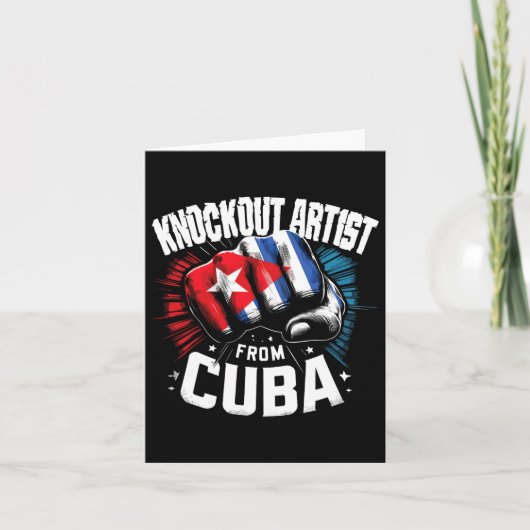 Knock-out artiest uit Cuba Cuban Boxing Pride Kaart (Voorkant)