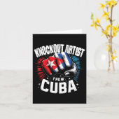 Knock-out artiest uit Cuba Cuban Boxing Pride Kaart (Gele Bloem)