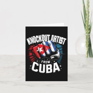 Knock-out artiest uit Cuba Cuban Boxing Pride Kaart