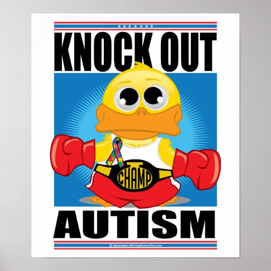 Knock Out Autisme Poster (Voorkant)