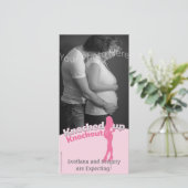 Knock-out Baby shower Moeder-to-be Aankondiging (Staand voorkant)