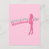 Knock-out Baby shower Moeder-to-be Uitnodiging Briefkaart (Voorkant)