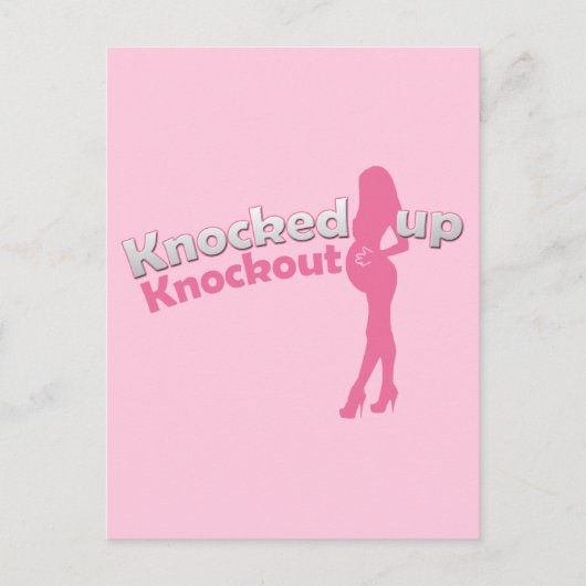 Knock-out Baby shower Moeder-to-be Uitnodiging Briefkaart (Voorkant)