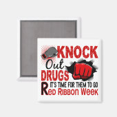 Knock-out drugs mannelijke vuist magneet (Voorkant / Achterkant)